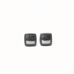 HERRINGBONE CREST CUFFLINKS