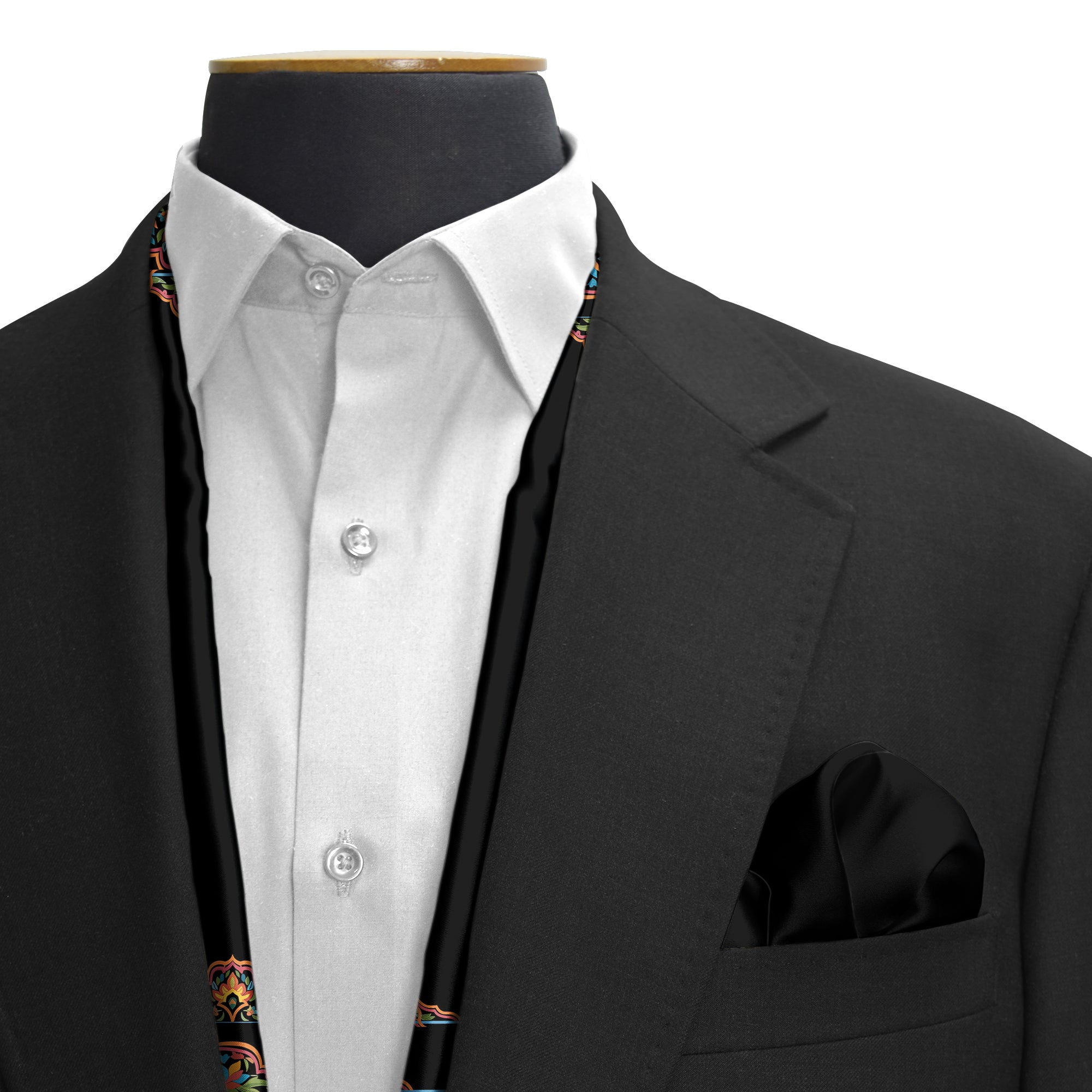 Obsidian Truck Art Dual-Sided Scarf and Pocket Squares Set