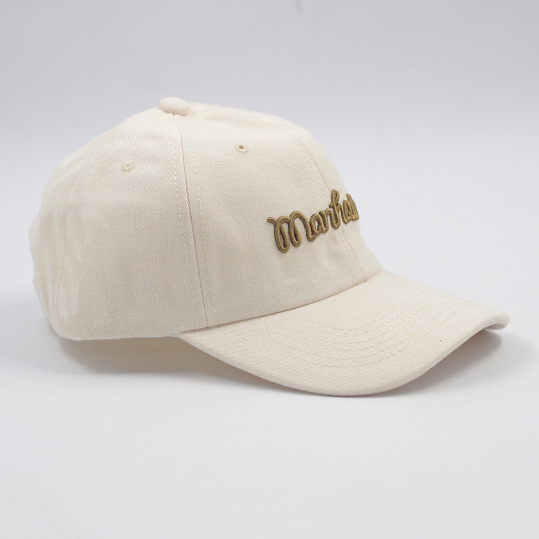 MANHATTAN VIBES PEARL WHITE BASEBALL CAP