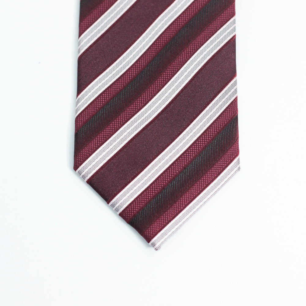 THE MAROON STRIPED TIE