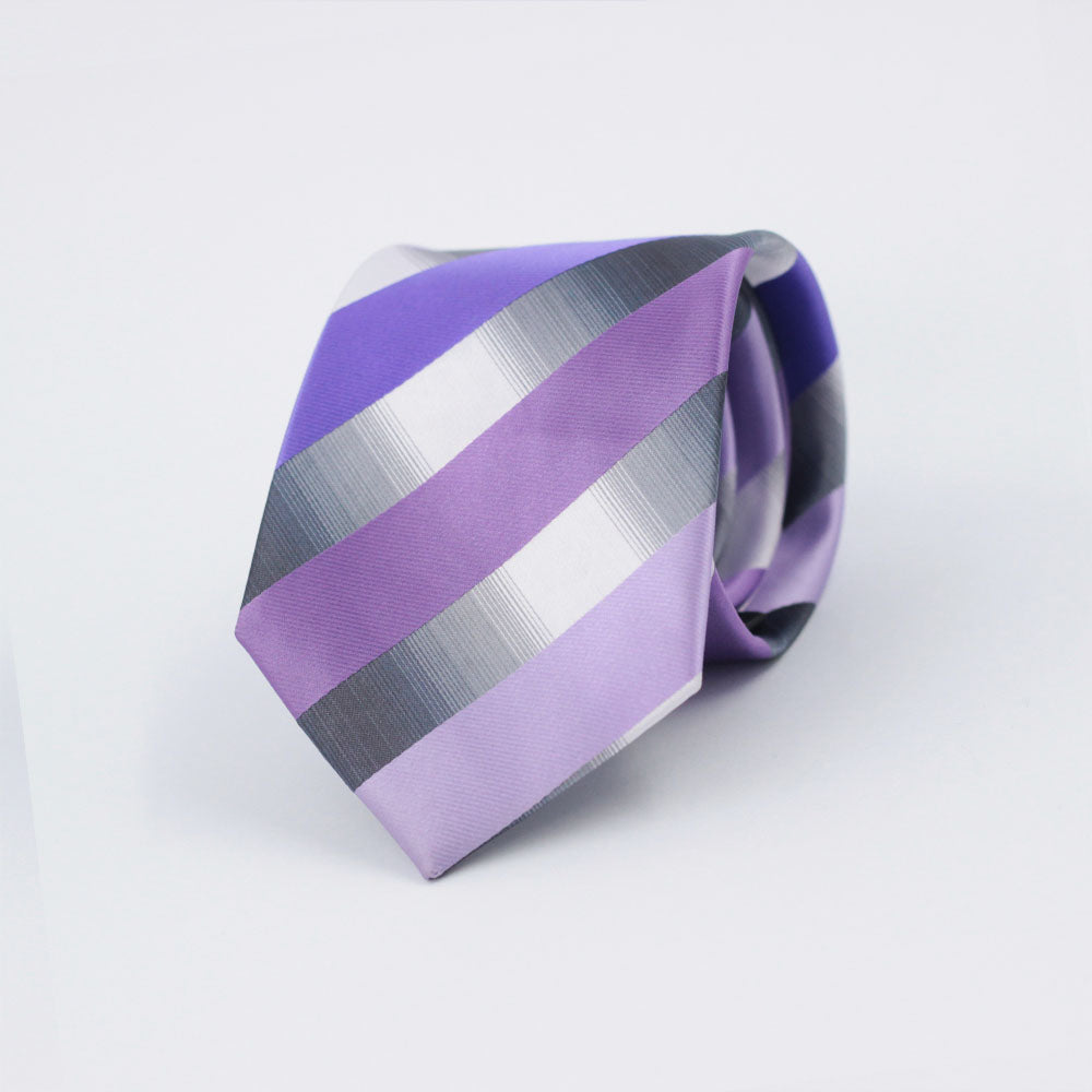 LILAC PALATTE WIDE STRIPED TIE