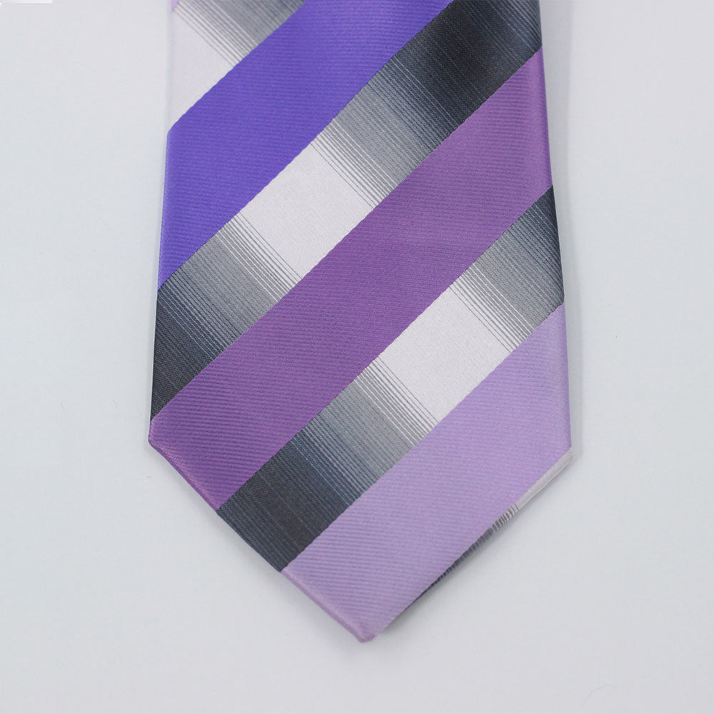 LILAC PALATTE WIDE STRIPED TIE