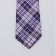 PURPLE CHECKERED  TIE