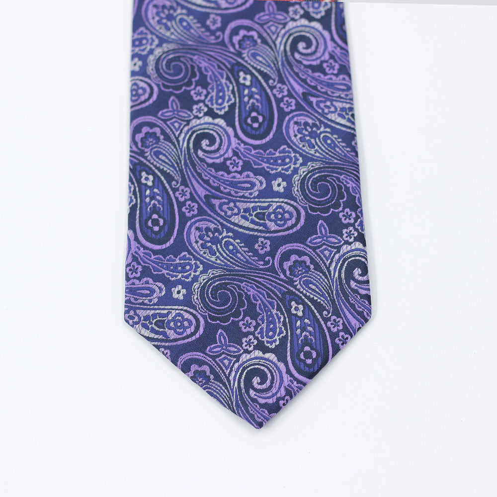 PURPLE PAISLEY FESTIVE TIE