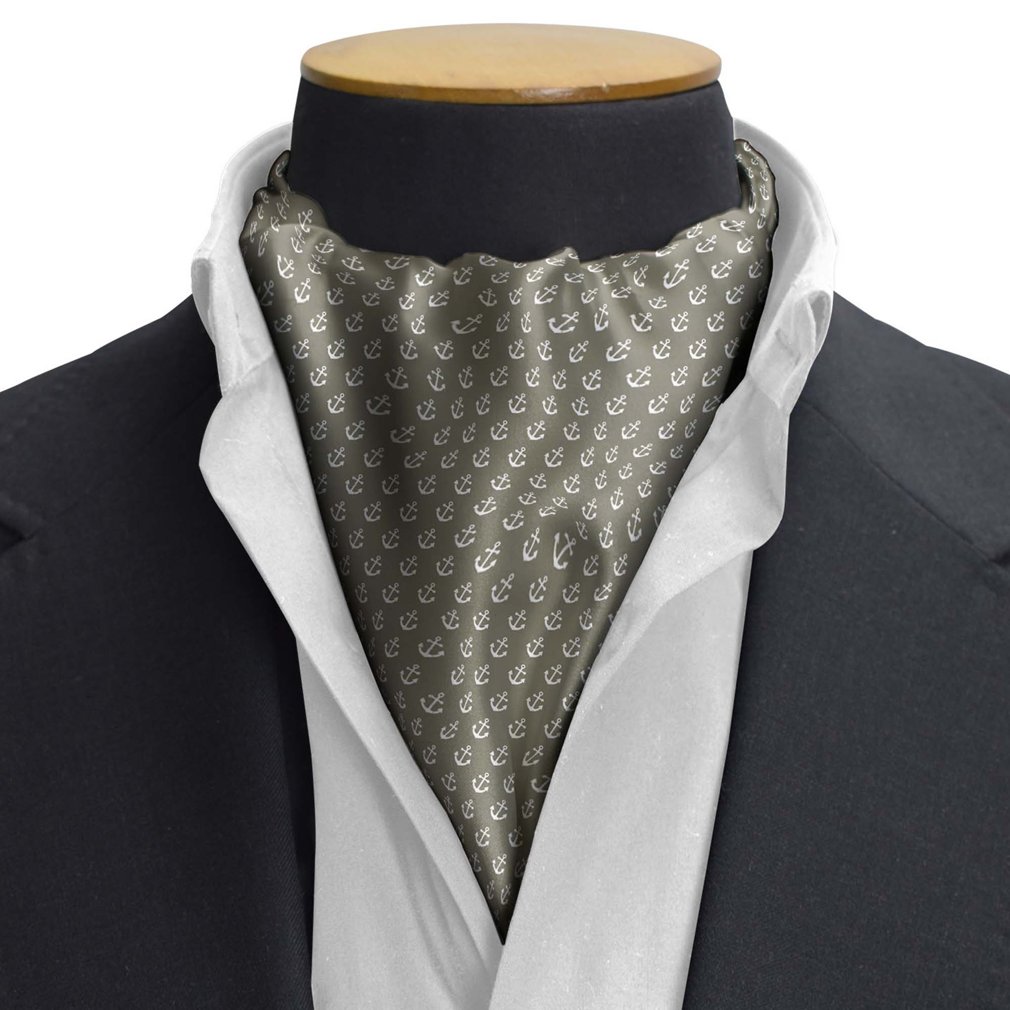 ANCHORED NAVY PRIDE SILK CRAVAT