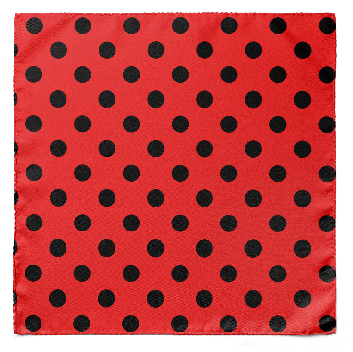 RED & BLACK POLKA DOTS TIE SET