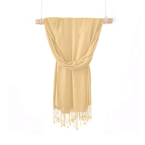 RICH CREAM LAWN SCARF