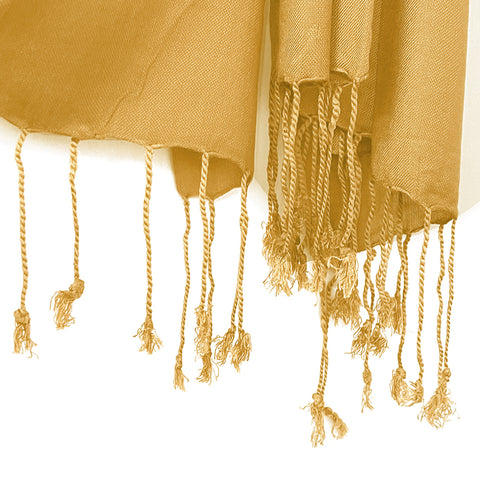 MUSTARD LAWN SCARF