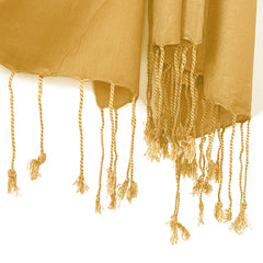 MUSTARD LAWN SCARF