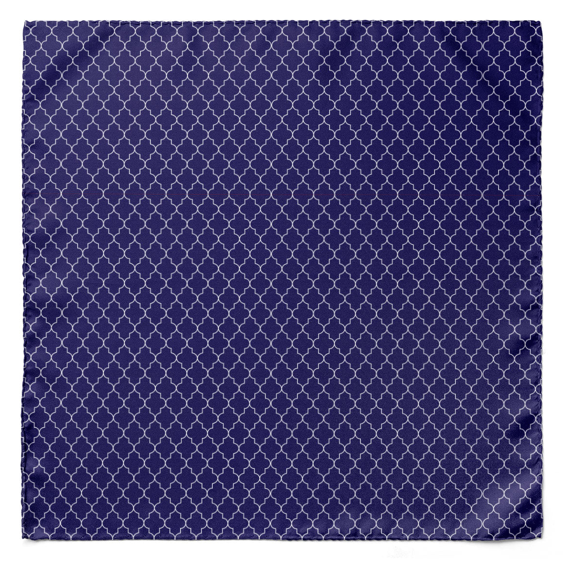 BLUE WHITE TARTAN SILK MEN SCARF