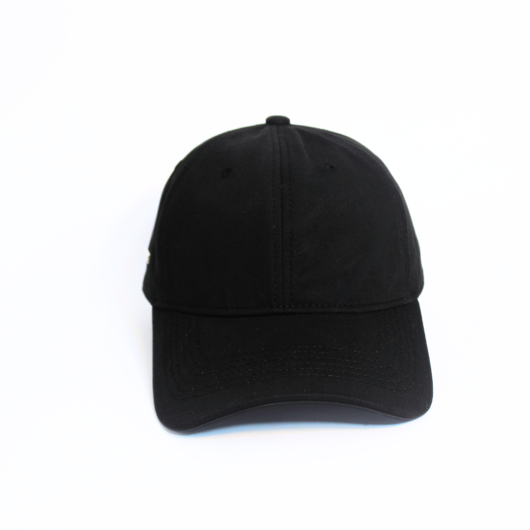 THE BLACK MINIMALIST COTTON CAP