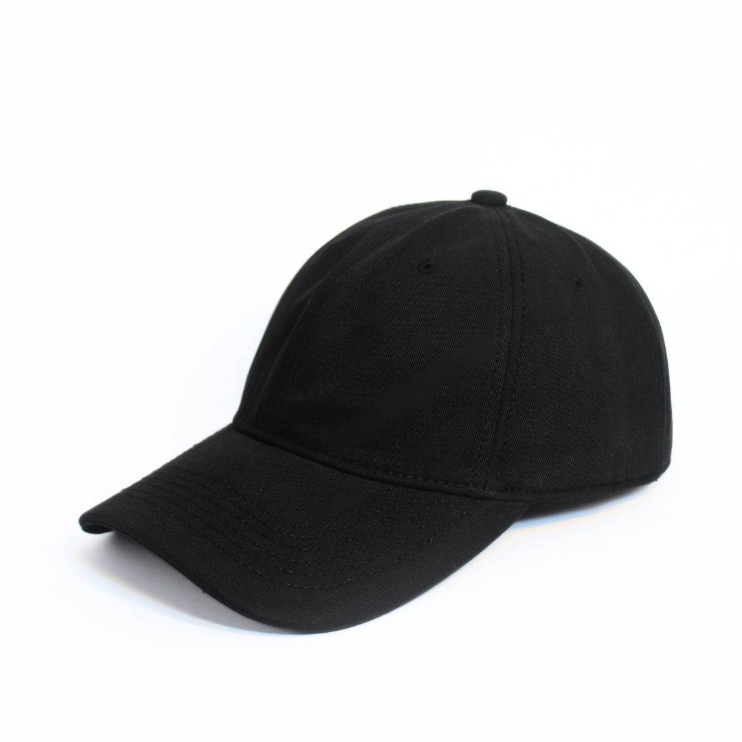 THE BLACK MINIMALIST COTTON CAP