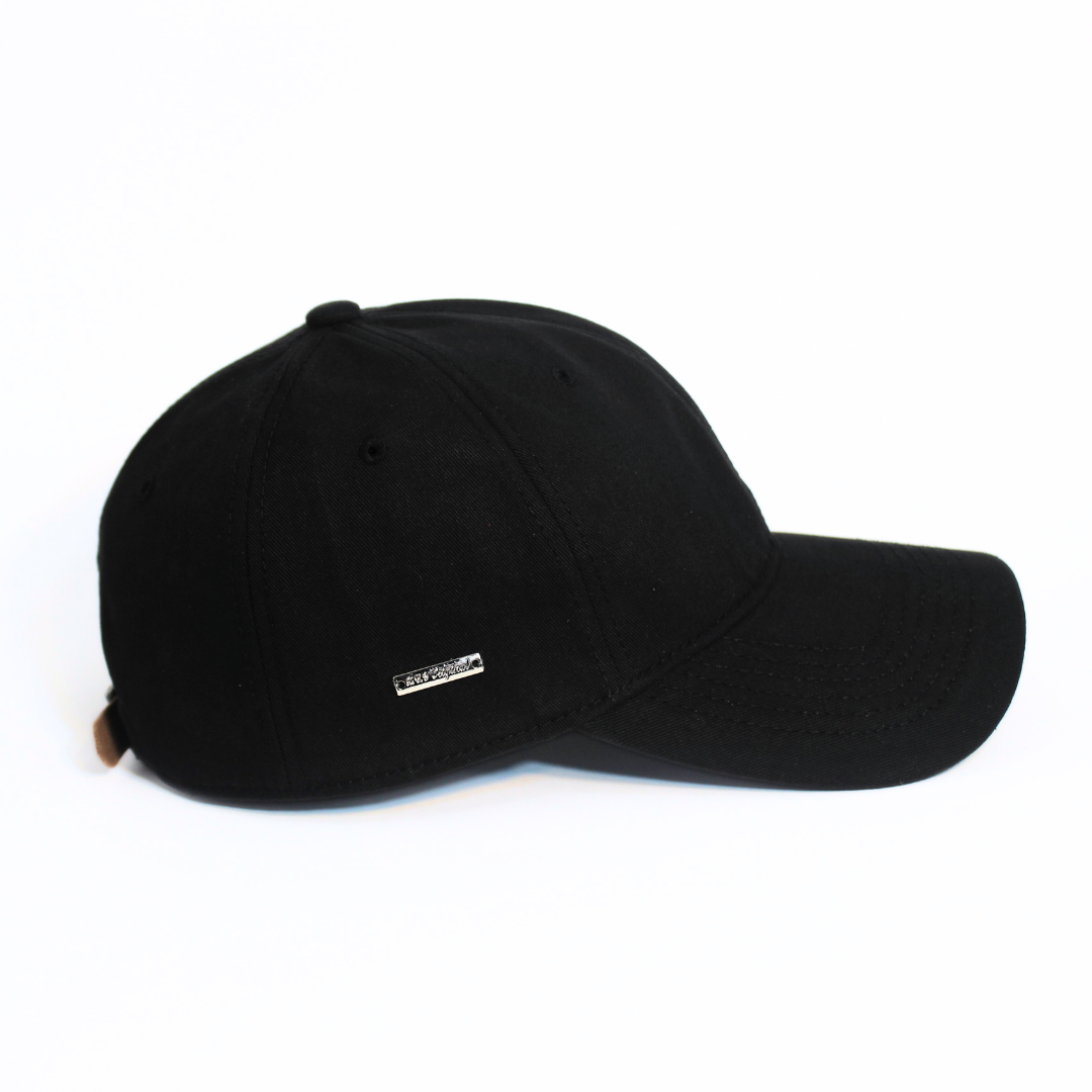 THE BLACK MINIMALIST COTTON CAP