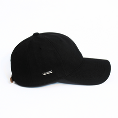 THE BLACK MINIMALIST COTTON CAP