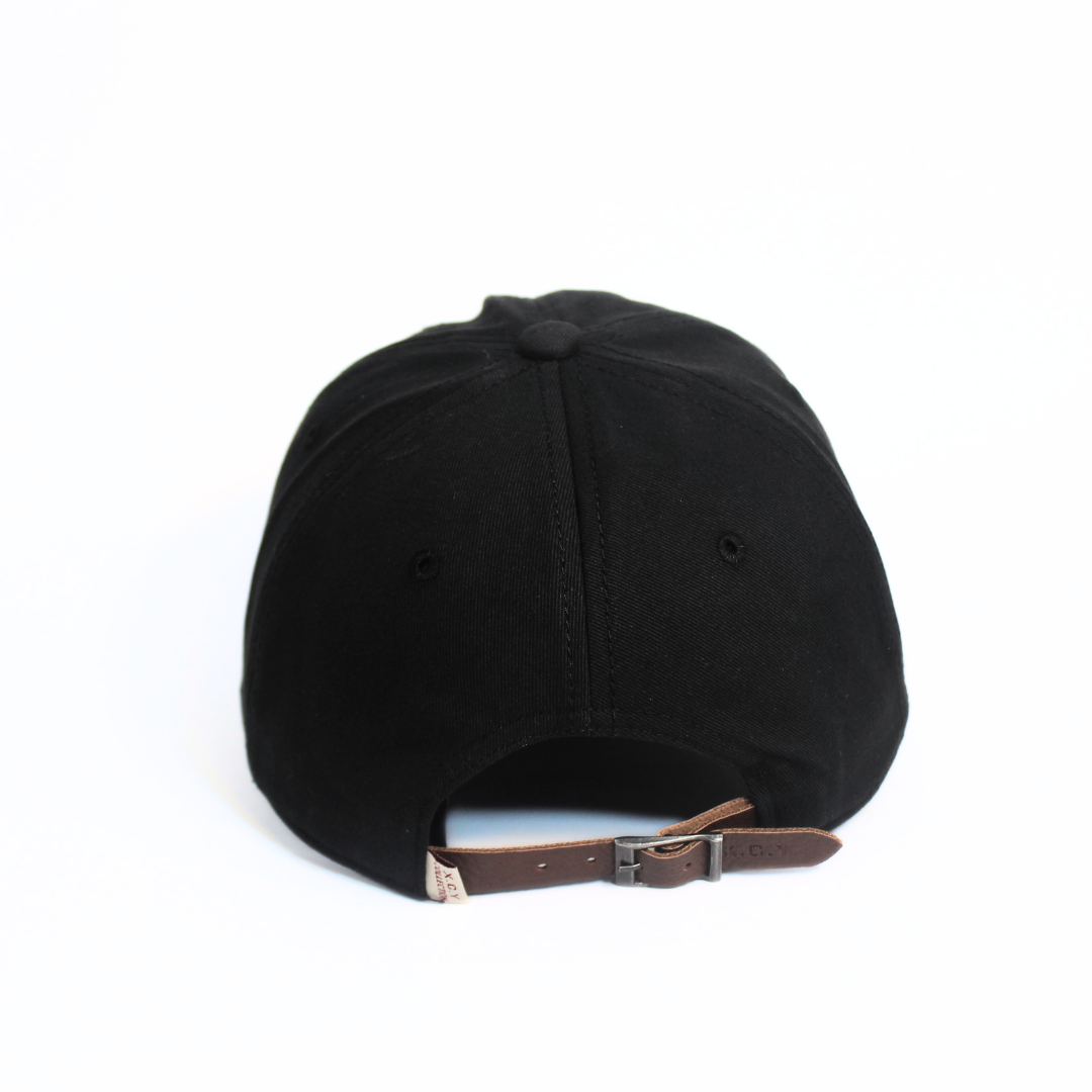 THE BLACK MINIMALIST COTTON CAP