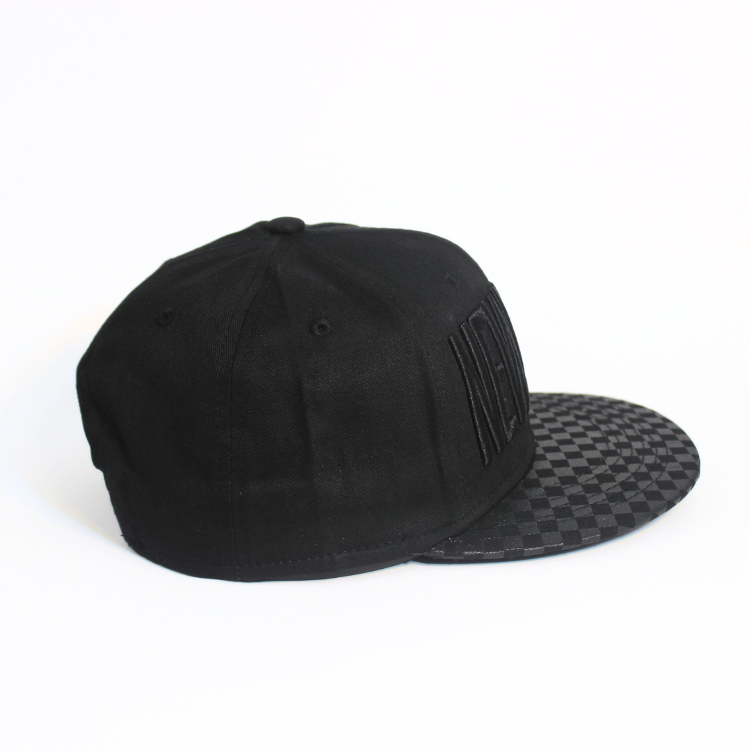 NY SHADOW CHECK SNAPBACK CAP