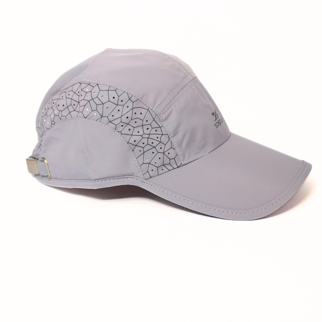 SILVER GREY VENTURA-MOSAIC PARACHUTE CAP