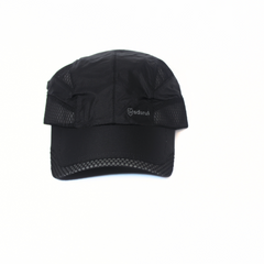 BLACK MESH-CORE PARACHUTE CAP