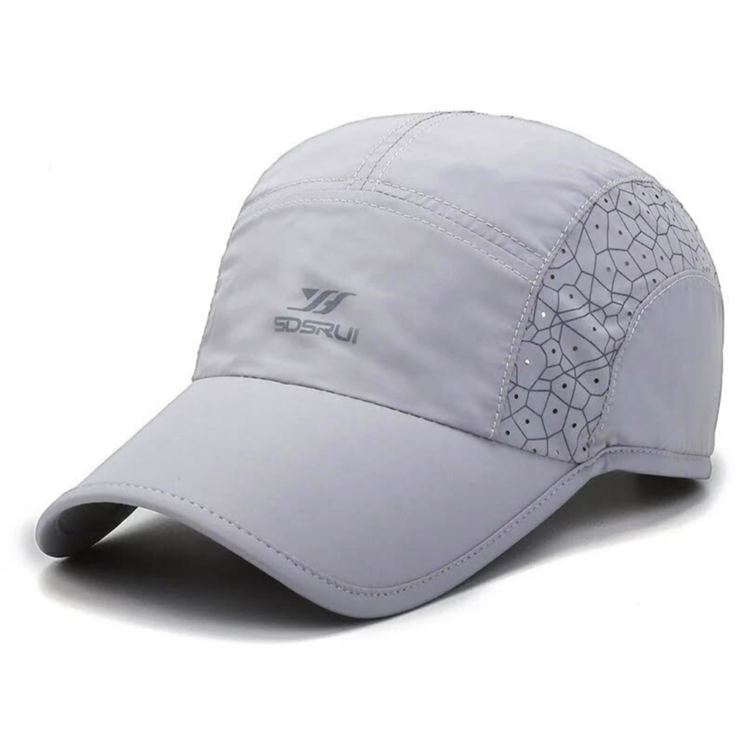 SILVER GREY VENTURA-MOSAIC PARACHUTE CAP