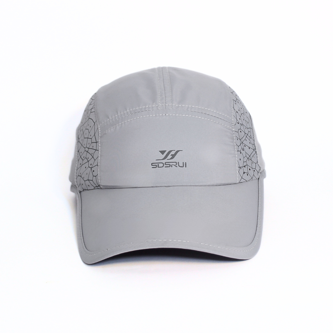 SILVER GREY VENTURA-MOSAIC PARACHUTE CAP