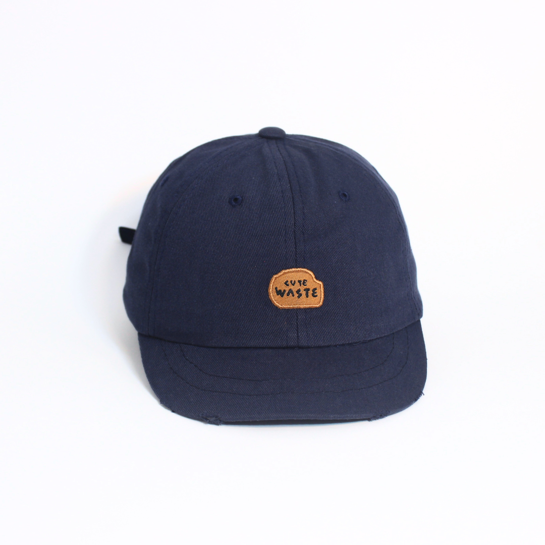 SHORT BRIM BLUE BASEBALL CAP