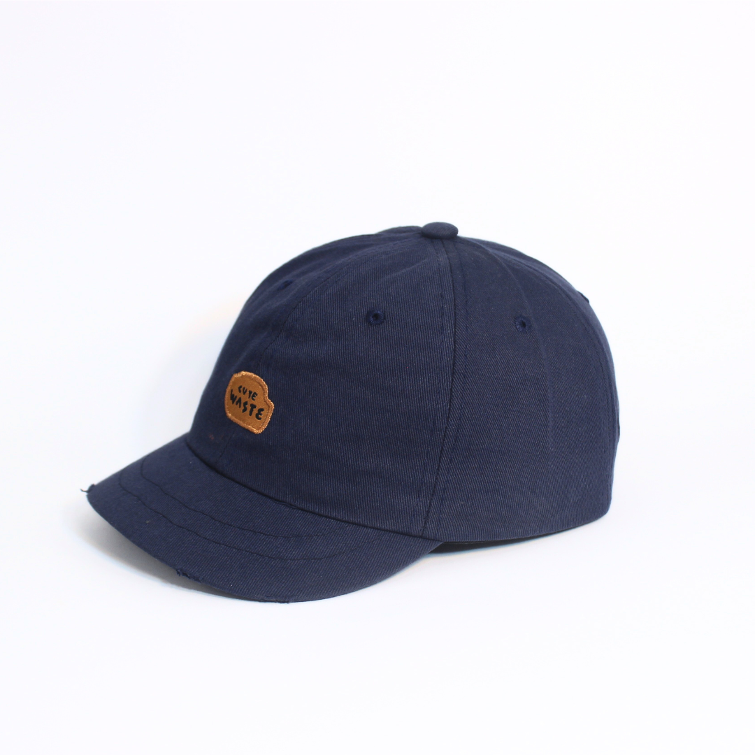 SHORT BRIM BLUE BASEBALL CAP