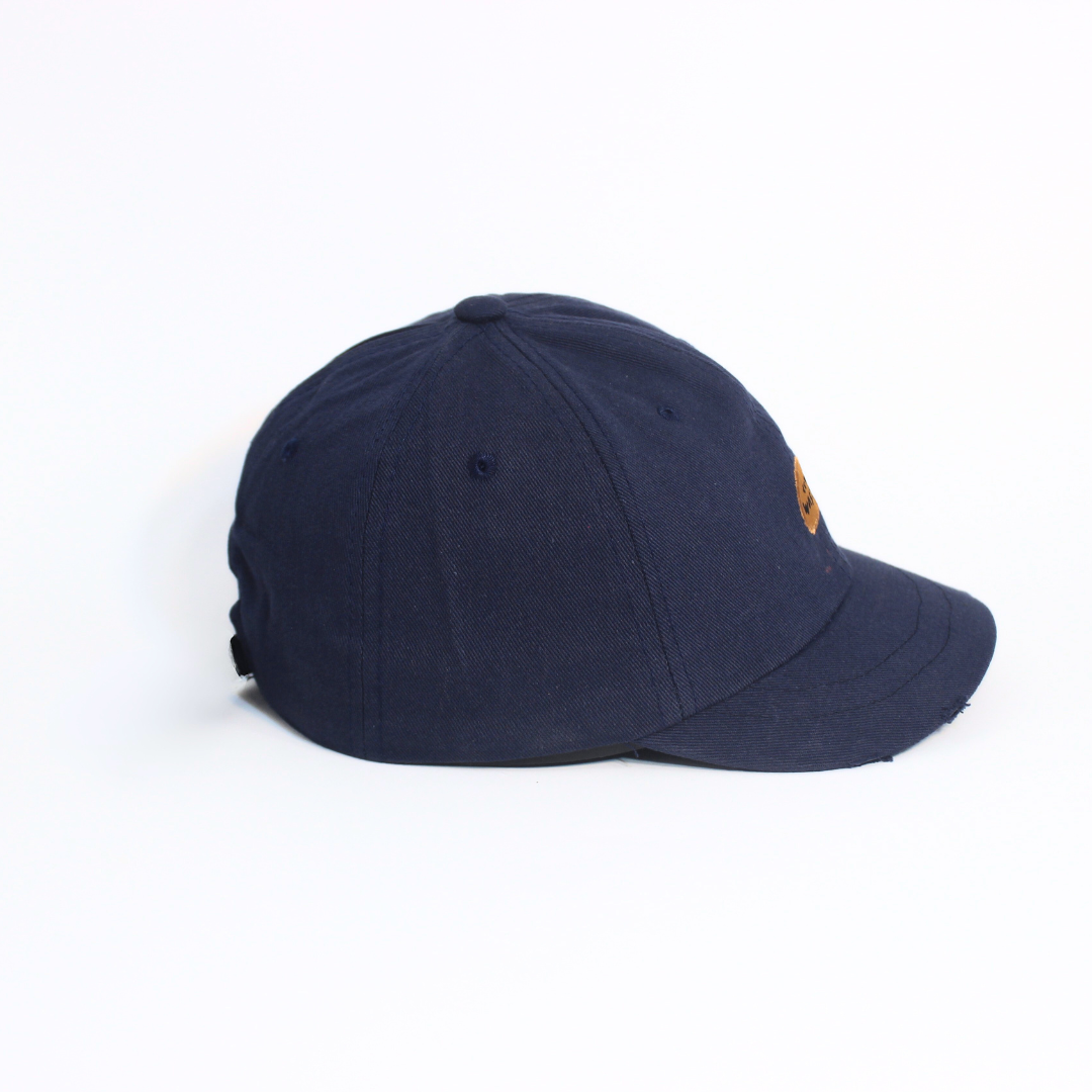 SHORT BRIM BLUE BASEBALL CAP