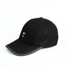 BLACK MESH LINK BASEBALL CAP