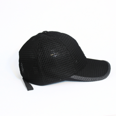 BLACK MESH LINK BASEBALL CAP