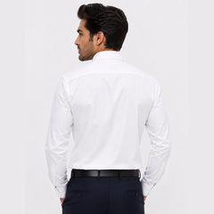 WHITE REGULAR FIT FORMAL SHIRT