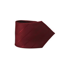 MAROON  WIDE STRIPED TIE