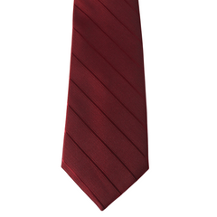 MAROON  WIDE STRIPED TIE
