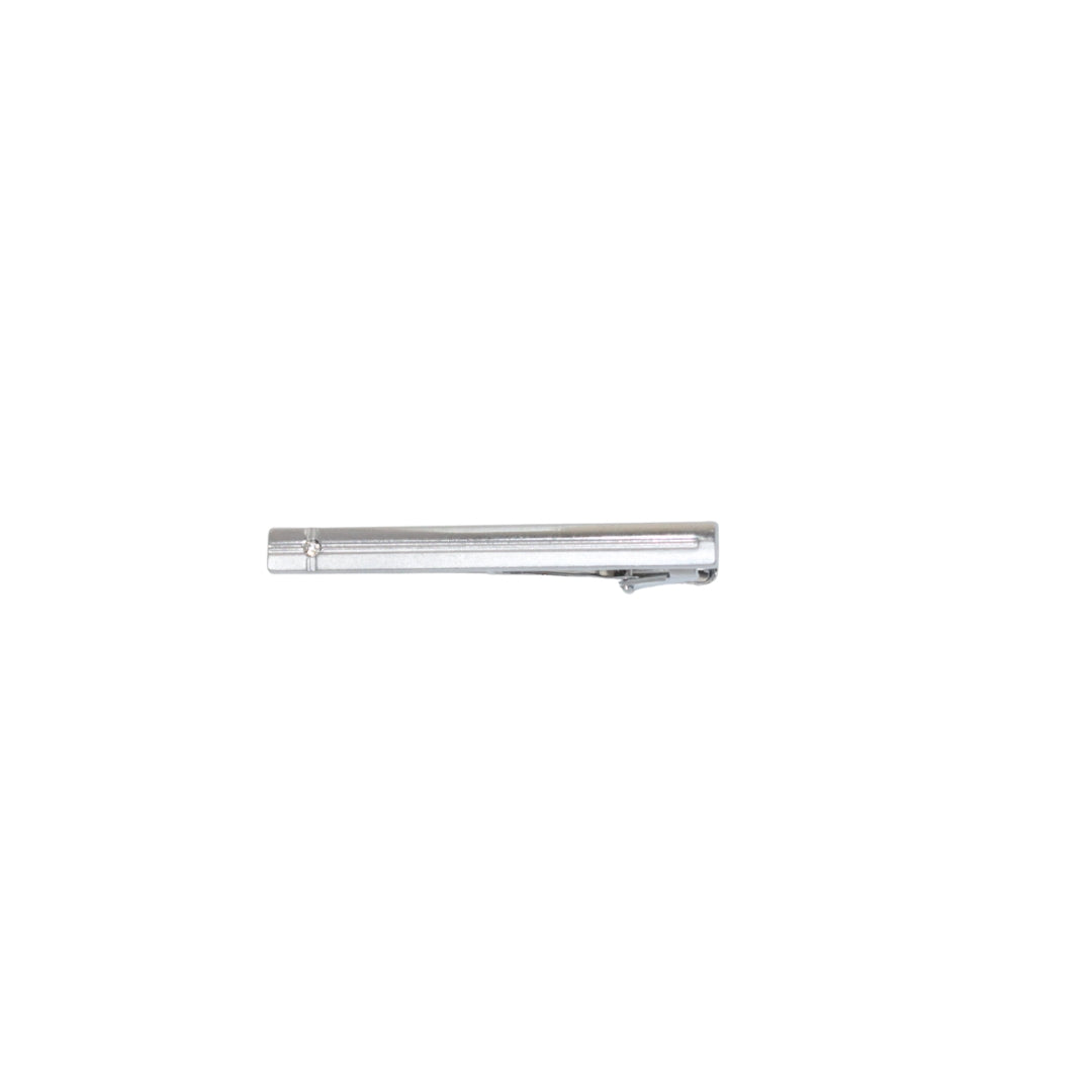 THE SILVER STONED TIE CLIP