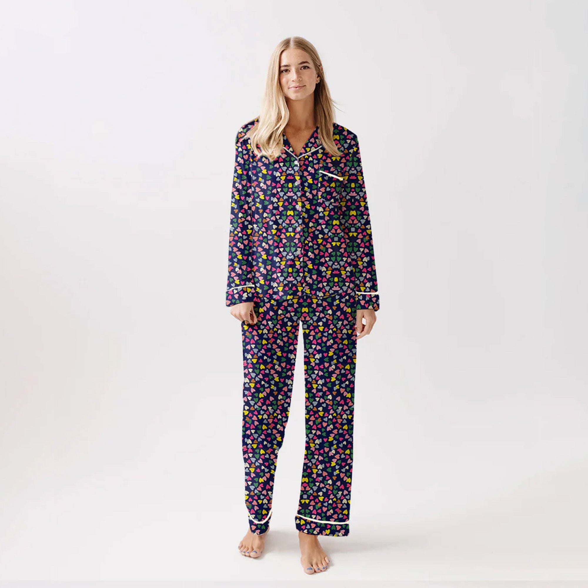 HEART SPRINKLES LINNEN NIGHT WEAR