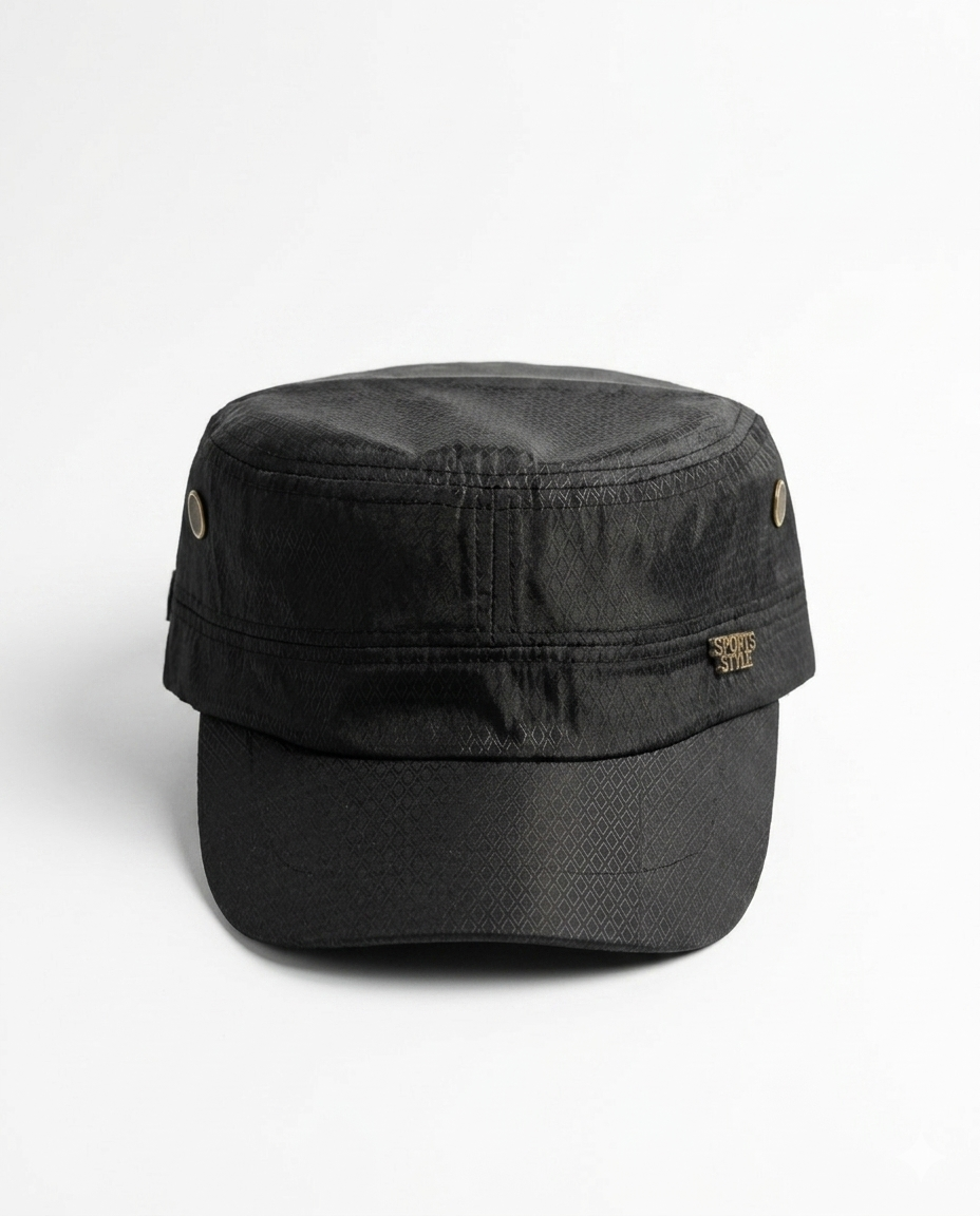 JET BLACK ZEPHYR PARACHUTE CADET CAP