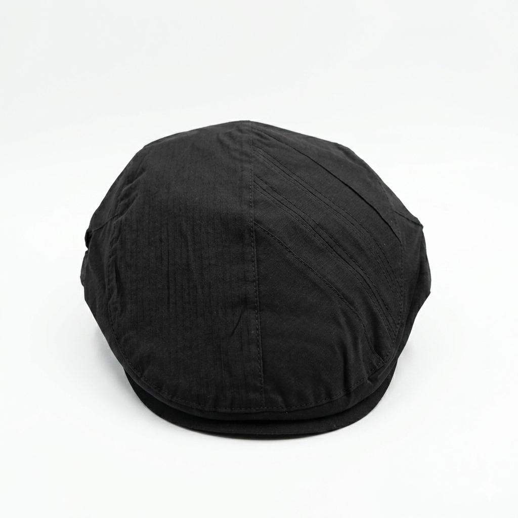BLACK FLAT IVY COTTON CAP
