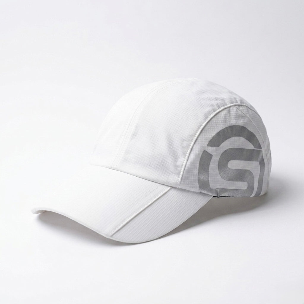 WHITE FLOWGRID PARACHUTE CAP