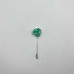 ZINC GREEN FLORAL LAPEL PIN