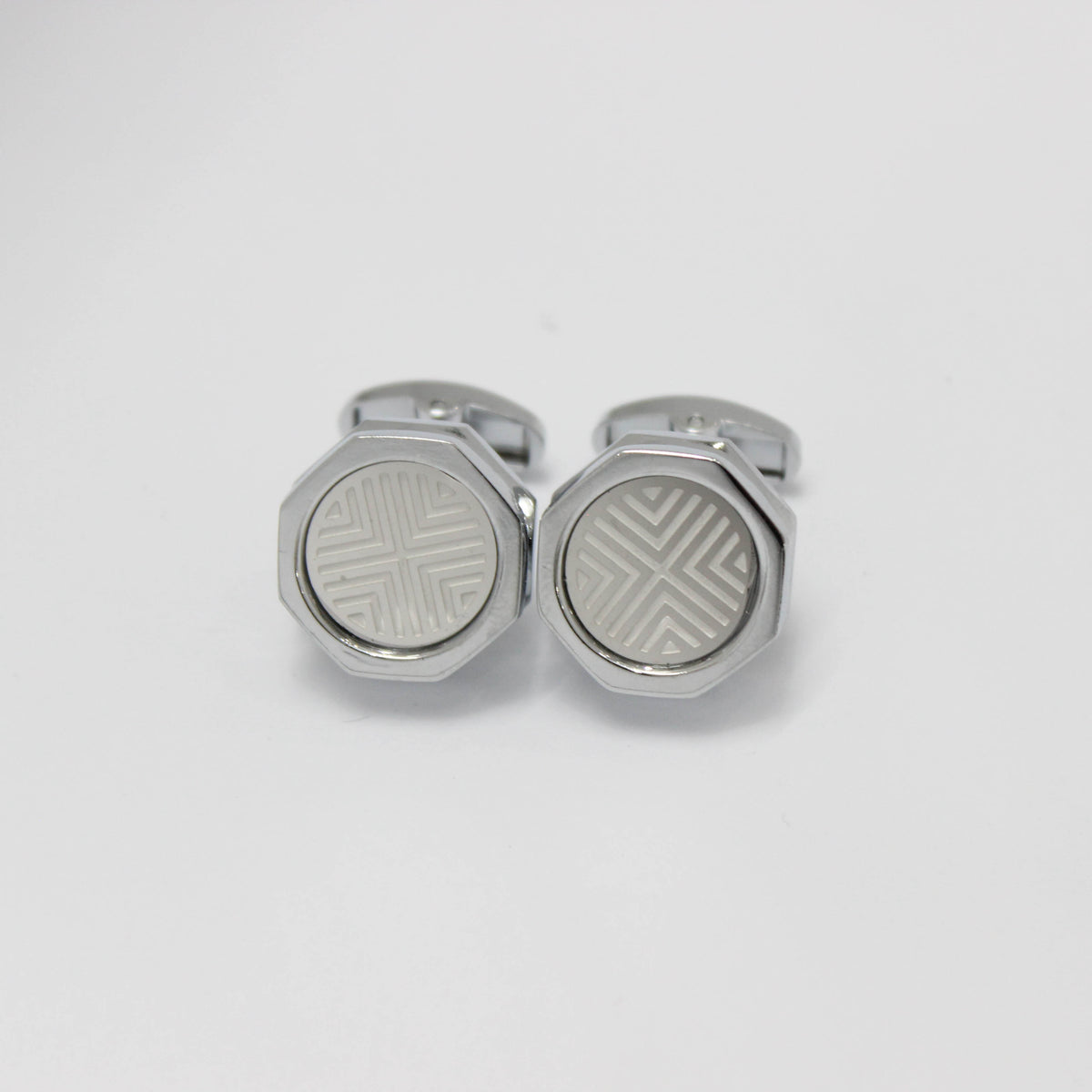 Angular Hexagon Statement Cufflinks