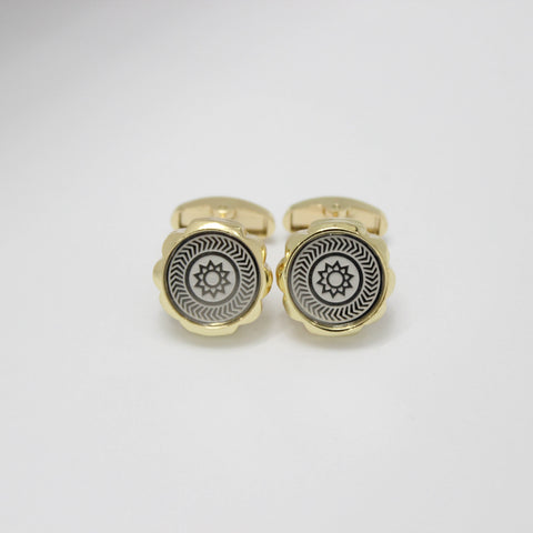 Golden Sunburst Cufflinks