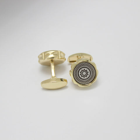 Golden Sunburst Cufflinks