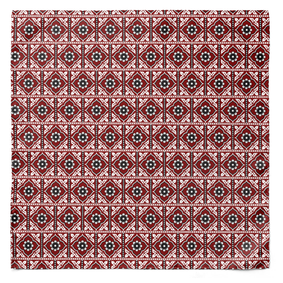 TRADITIONAL AJRAK SILK POCKET SQUARE (LUXE COLLECTION)