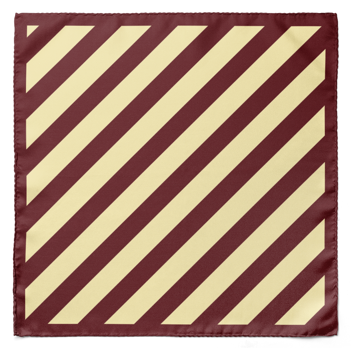 CLASSIC MAROON AND CHAMPAGNE TIE AND POCKET SQUARE SET