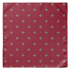 OXFORD MAROON SILK SCARF & POCKET SQUARE SET