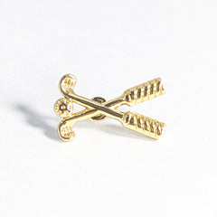 GOLFER'S GOLD BROOCH