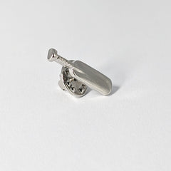 SILVER CRICKET FANATIC'S BROOCH
