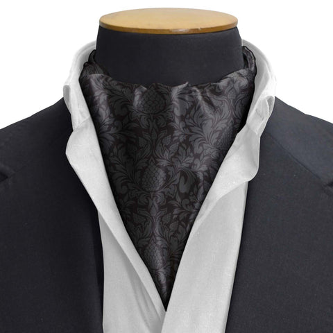 THE DARK VINTAGE SILK CRAVAT