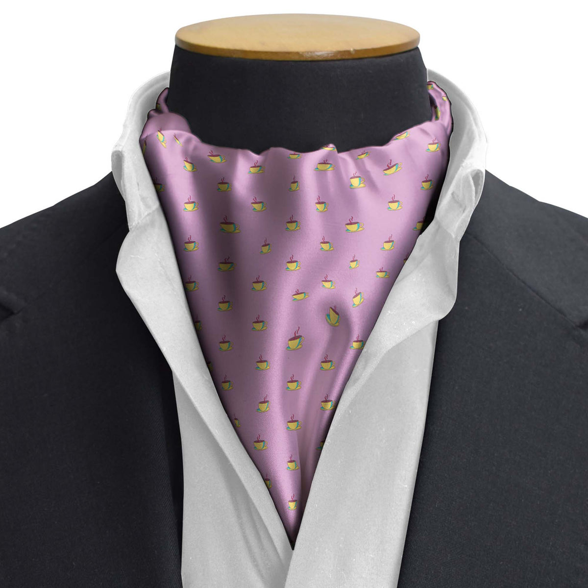 THE PINK TEA PARTY SILK CRAVAT