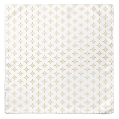 CREAMY PEACH PLAID TIE AND POCKET SQUARE SET