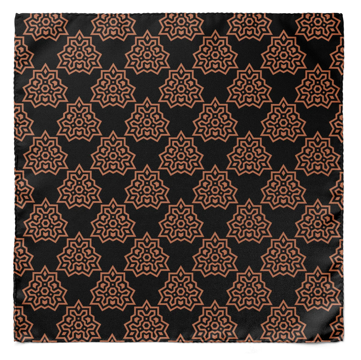 BROWN INDIGO SILK MEN SCARF